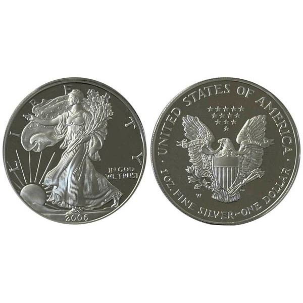 Silver Eagle $1, 2006-W, Proof