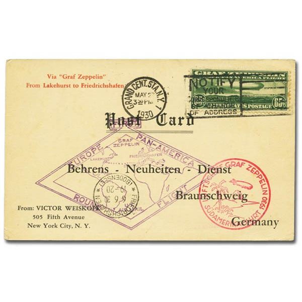 Airmail, 1930, 65¢ Graf Zeppelin