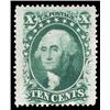 Image 1 : 1859, 10¢ Washington, green, type V