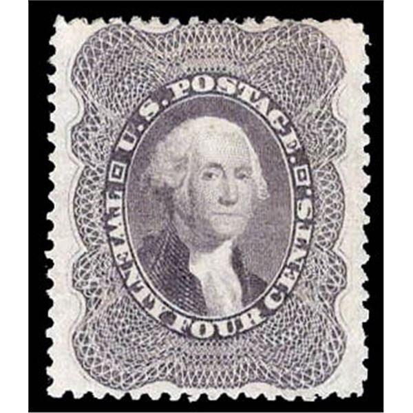 1860, 24¢ Washington, gray lilac
