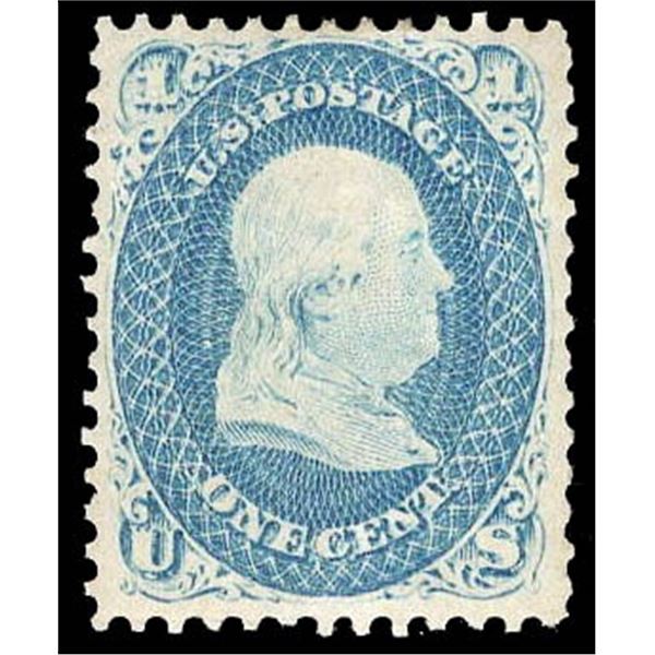 1861, 1¢ Franklin, blue