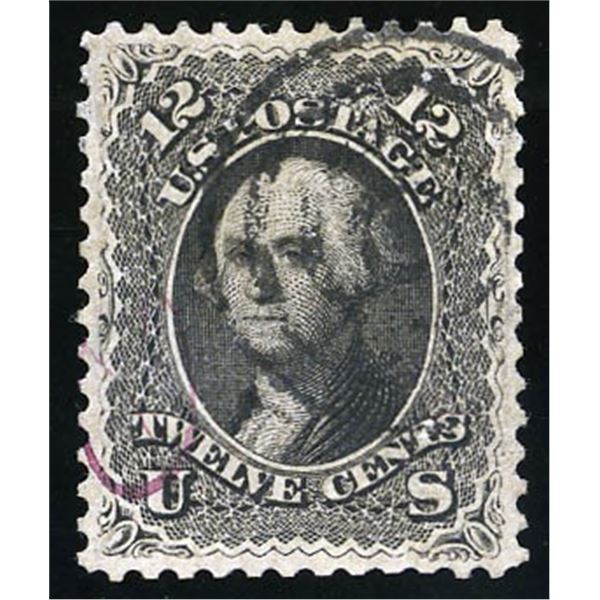 1861, 12¢ Washington, black