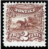 Image 1 : 1869, 2¢ Postrider, brown