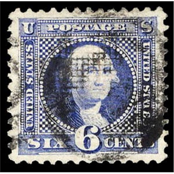 1869, 6¢ Washington, ultramarine