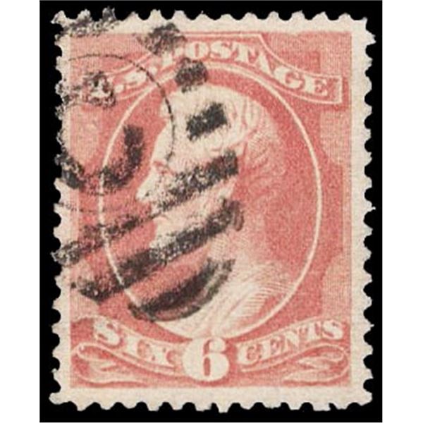 1882, 6¢ Lincoln, rose, re-engraved