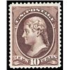 Image 1 : 1882, 10¢ Jefferson, brown, re-engraved