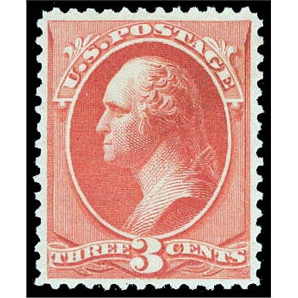 1887, 3¢ Washington, vermilion