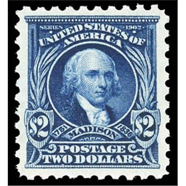 1917, $2 Madison, perf. 10