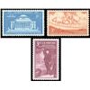 Image 1 : 1954-55, 3¢ Columbia University, 3¢ Kansas Territory, and 3¢ Pennsylvania Academy of Fine Arts