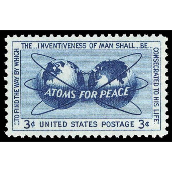 1955, 3¢ Atoms for Peace
