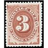 Image 1 : Postage Due, 1879, 3¢ brown