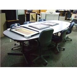 Grey 10 Foot Boardroom Table