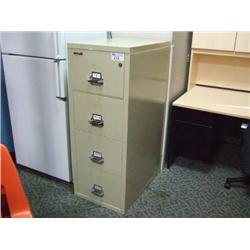 Fireking Beige 4 Drawer Vertical Fire Filing