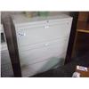 Image 1 : Cream 3 Drawer 36" Lateral Filing Cabinet