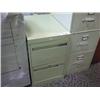 Image 1 : Cream 2 Drawer Vertical Filing Cabinet