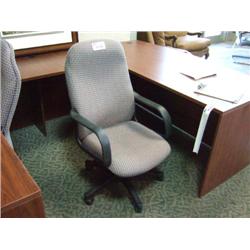 Grey Hi-back Gas Lift Managers Chair