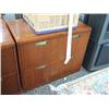 Image 2 : Cherry Double Pedestal Executive Desk And Lateral