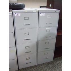 Grey 4 Drawer Vertical Filing Cabinet