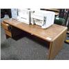 Image 1 : Oak Double Pedestal Desk