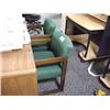 Image 1 : 2 Green Client Chairs