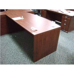 Cherry Bow Front Desk