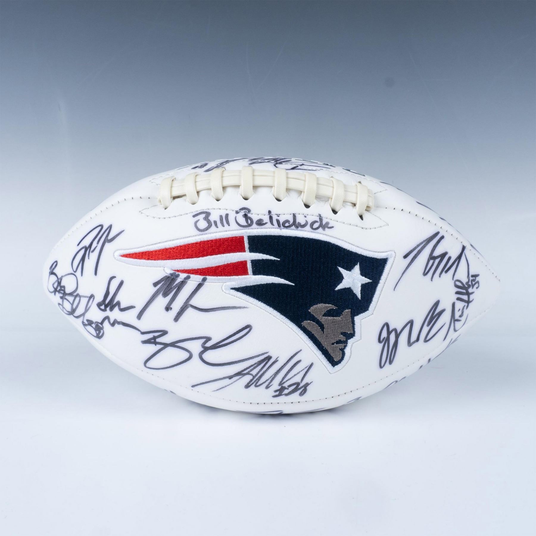 New England Patriots Multi Signed Logo Football, 2017