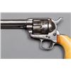 Image 8 : Colt SAA Revolver with Nickel finish with Antique Factory Ivory grips and Double Loop Holster, Colt 