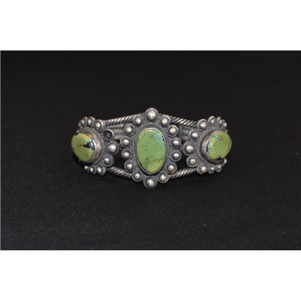 Bennie Chapo 3 Stone Greenish Bracelet
