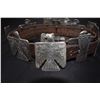 Image 3 : Navajo Sterling Silver Thunderbird Concho on Brown Leathre Belt