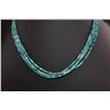 Image 2 : Vintage Four-Strand Turquoise Bead Necklace