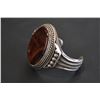 Image 4 : Vintage Silver Cuff with Oval Agate