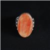 Image 1 : Large Navajo Oval Spiny Oyster Shell Ring by Orville Zinnie