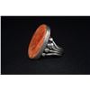Image 2 : Large Navajo Oval Spiny Oyster Shell Ring by Orville Zinnie