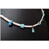 Image 5 : Three Heishi Shell & Turquoise Tab Necklaces