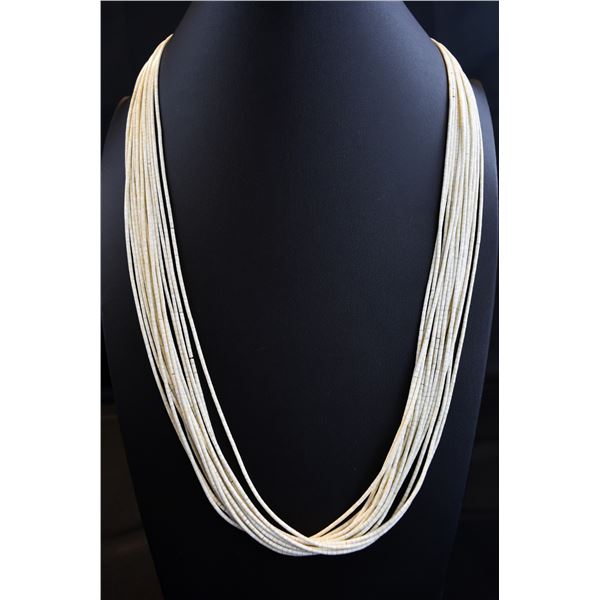 Clam Shell Heishe15 Strand Necklace