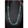 Image 1 : Turquoise Strand Large Flat stones Necklace