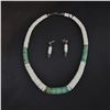 Image 9 : Lot of 3 Necklaces: 1) Turquoise 2-Strand, 2) Silver Birds with Turquoise Inlay, 3) Choker Shell