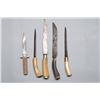 Image 2 : Collection of 5 Decorative Frontier era Stag handle knives