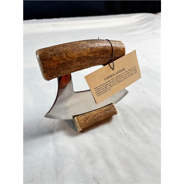 Caribou Antler Ulu Knife