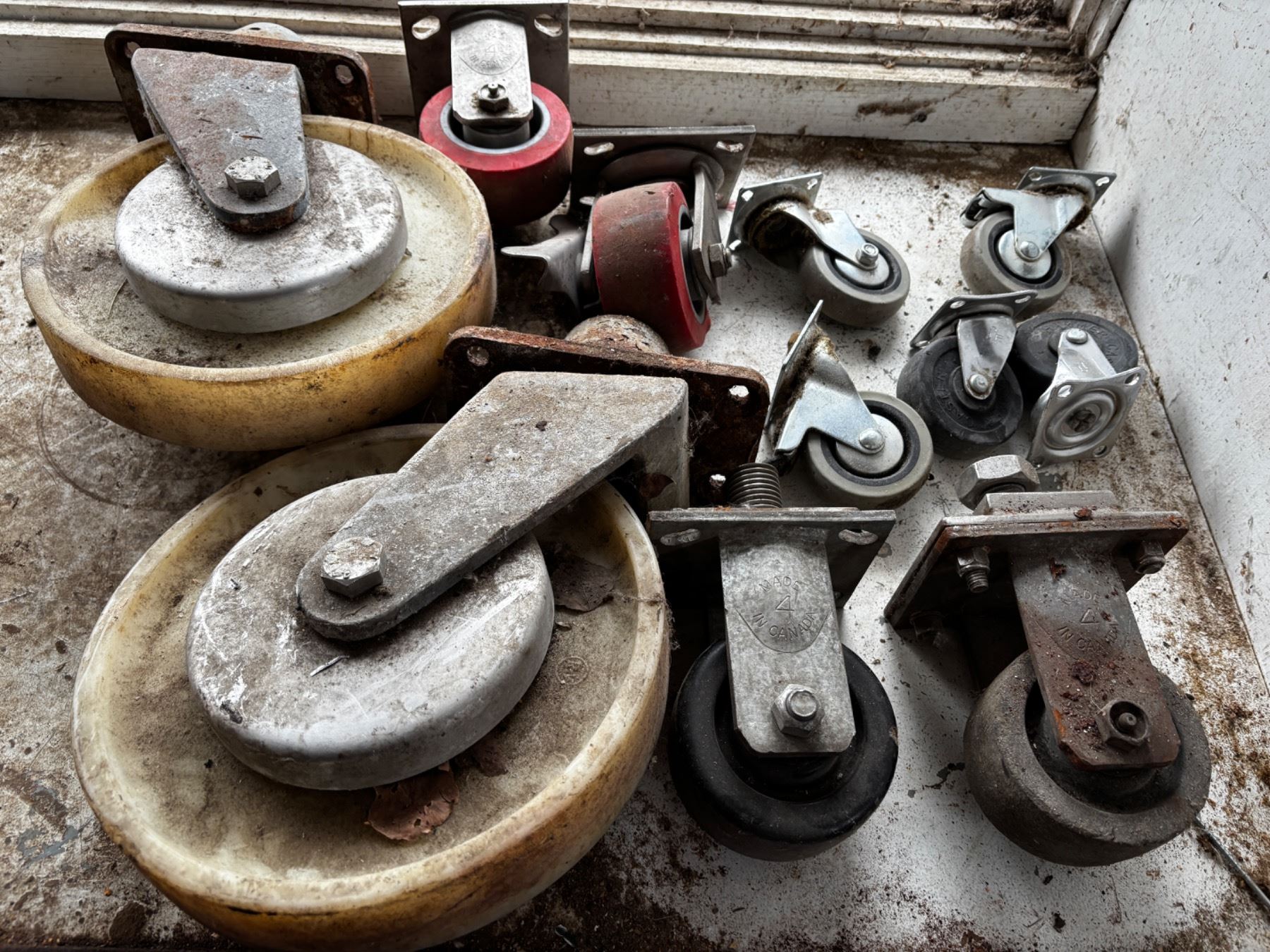 Used Fixed Track Wheel Assortment of Used Wheels - Sunrise Estate Services Ltd