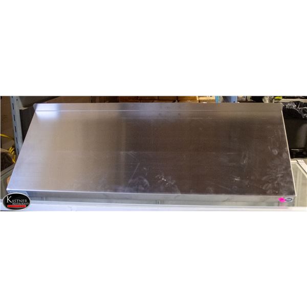 NEW UNPACKED 36" X 14" STAINLESS STEEL WALL SHELF