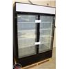 Image 2 : NEW 1032L DOUBLE HINGED GLASS DOOR FREEZER