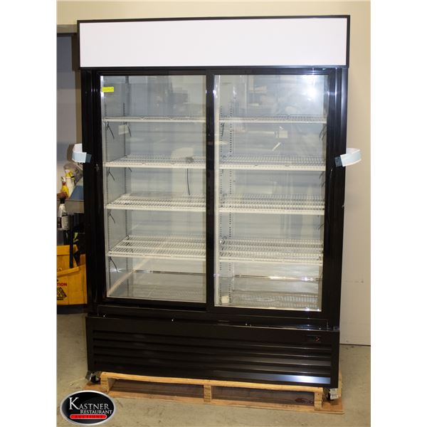 NEW 1207L DOUBLE SLIDING DOOR COOLER