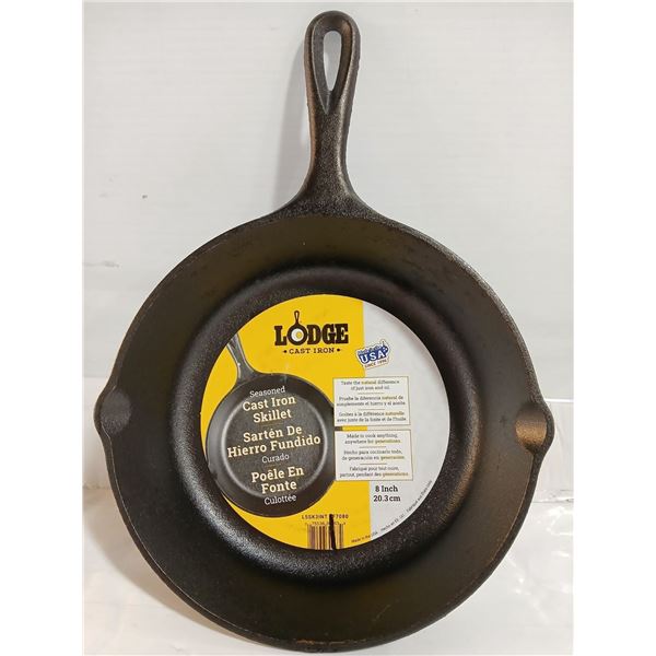 NEW 8" LODGE CAST IRON PAN