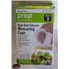 Image 1 : NEW 3 PC HIGH HEAT SILICONE MEASURING CUPS BAKING