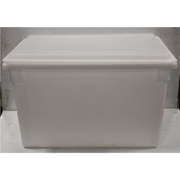 NEW POLY 83.3L FOOD STORAGE BOX 26" X 18" X 15"
