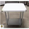 Image 1 : NEW 30" X 24" X 34" STAINLESS STEEL WORKTABLE W/