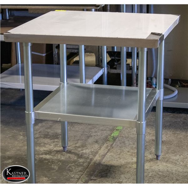 NEW 30" X 30" X 34" STAINLESS STEEL WORKTABLE W/