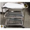 Image 1 : 3-TIER STAINLESS STEEL BUSSING CART 21" X 33"