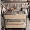 Image 1 : VALU-LINE HUSSMAN 3 WELL BUFFET TABLE W/ CASTORS